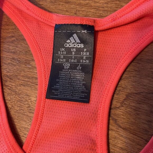 Adidas Running Neon Fitted Tank Top - Picture 2 of 8